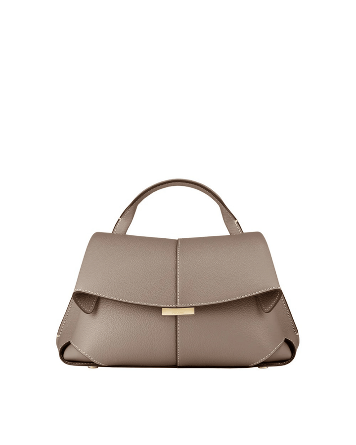 Borsa a mano e a tracolla Valersia con patta Polène Mokki Belle | Elegante e versatile
