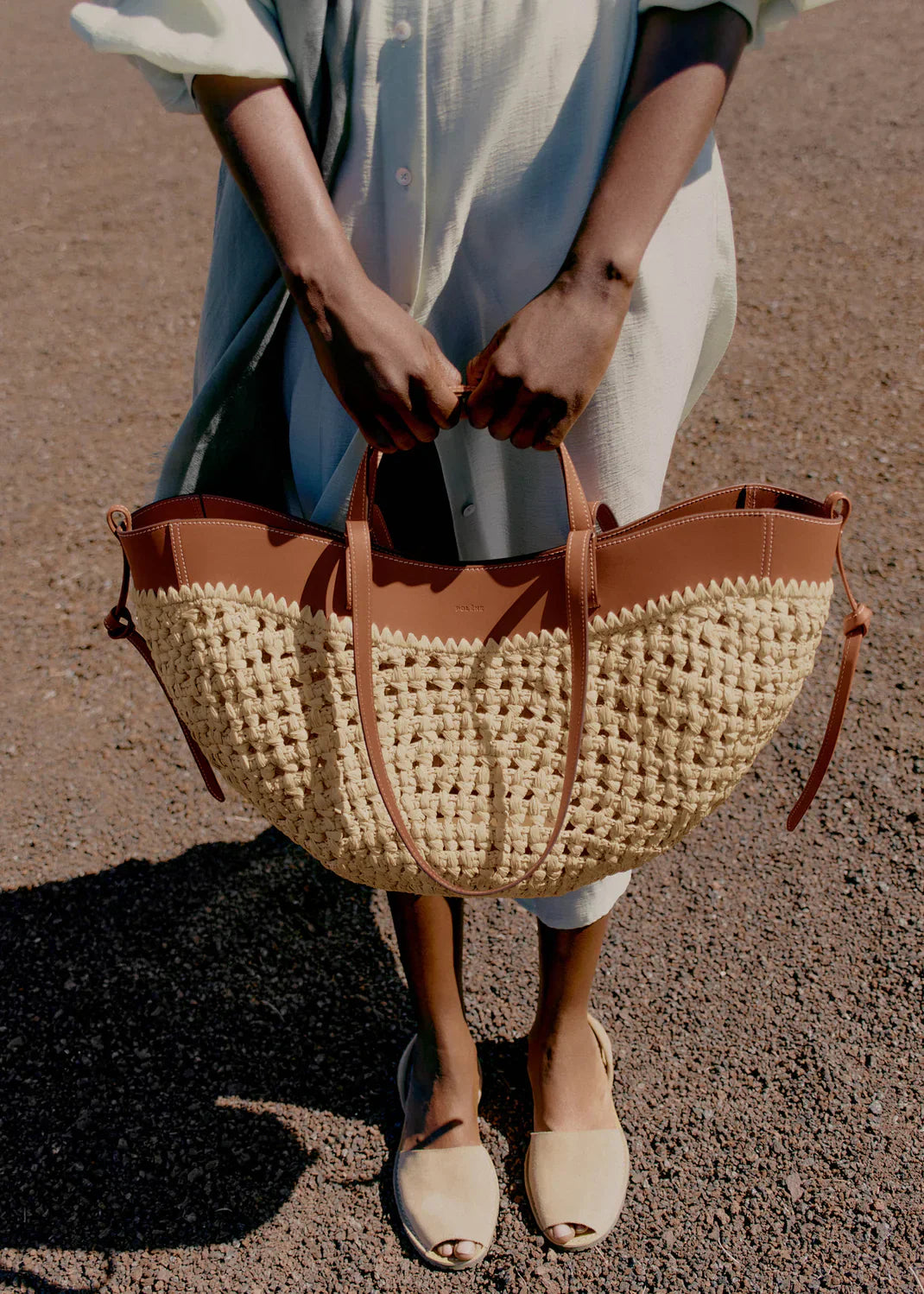 Valersia Poléne bag in genuine woven leather | Elegant design and spacious