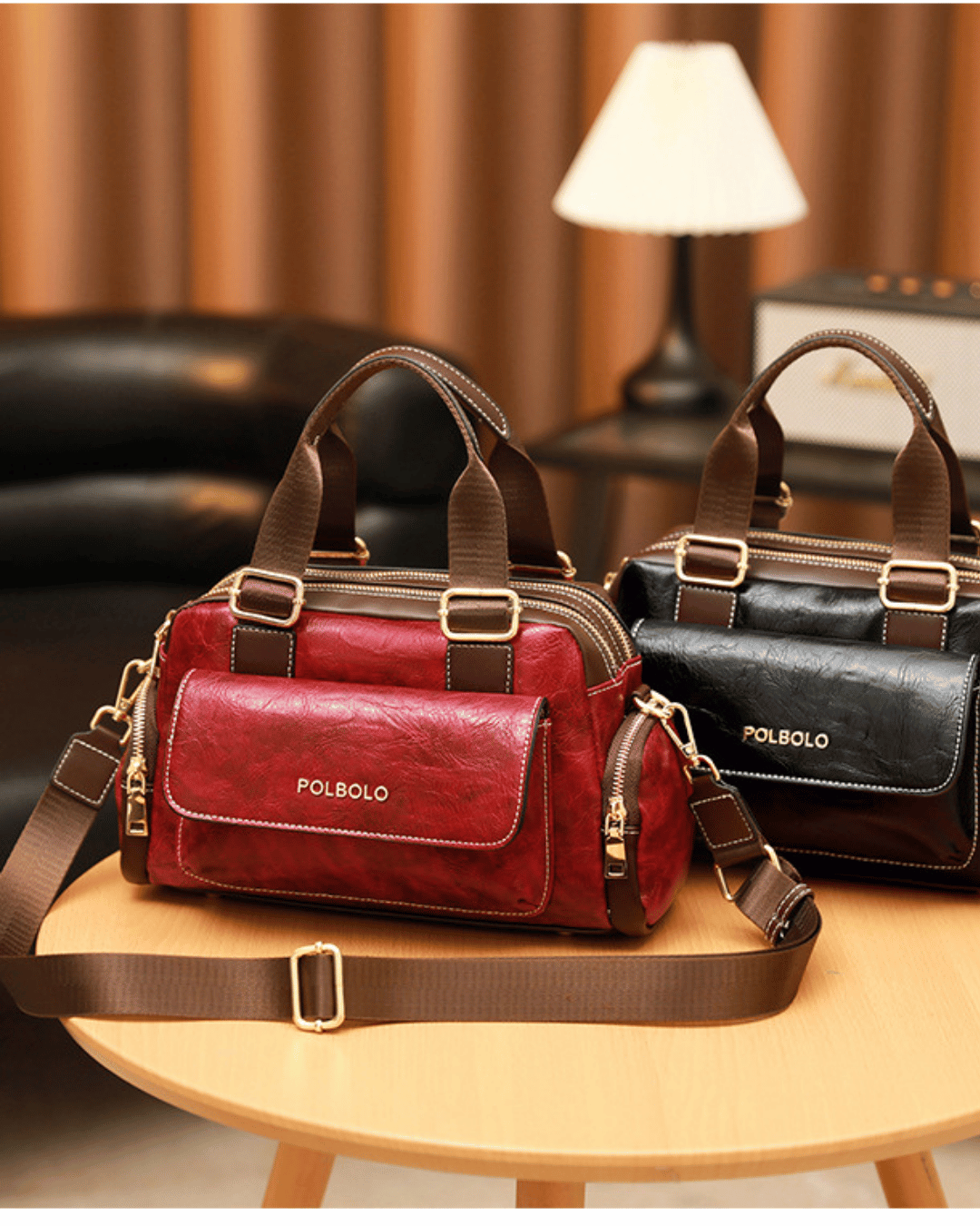 Borsa multiscomparto vintage Valersia Polbolo | Design spazioso e funzionale