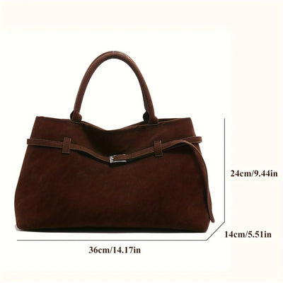 Valersia Elegant bag with vintage suede belt