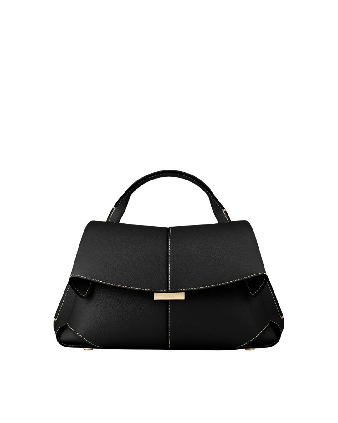 Borsa a mano e a tracolla Valersia con patta Polène Mokki Belle | Elegante e versatile
