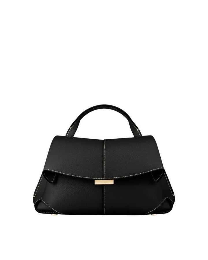 Borsa a mano e a tracolla Valersia con patta Polène Mokki Belle | Elegante e versatile