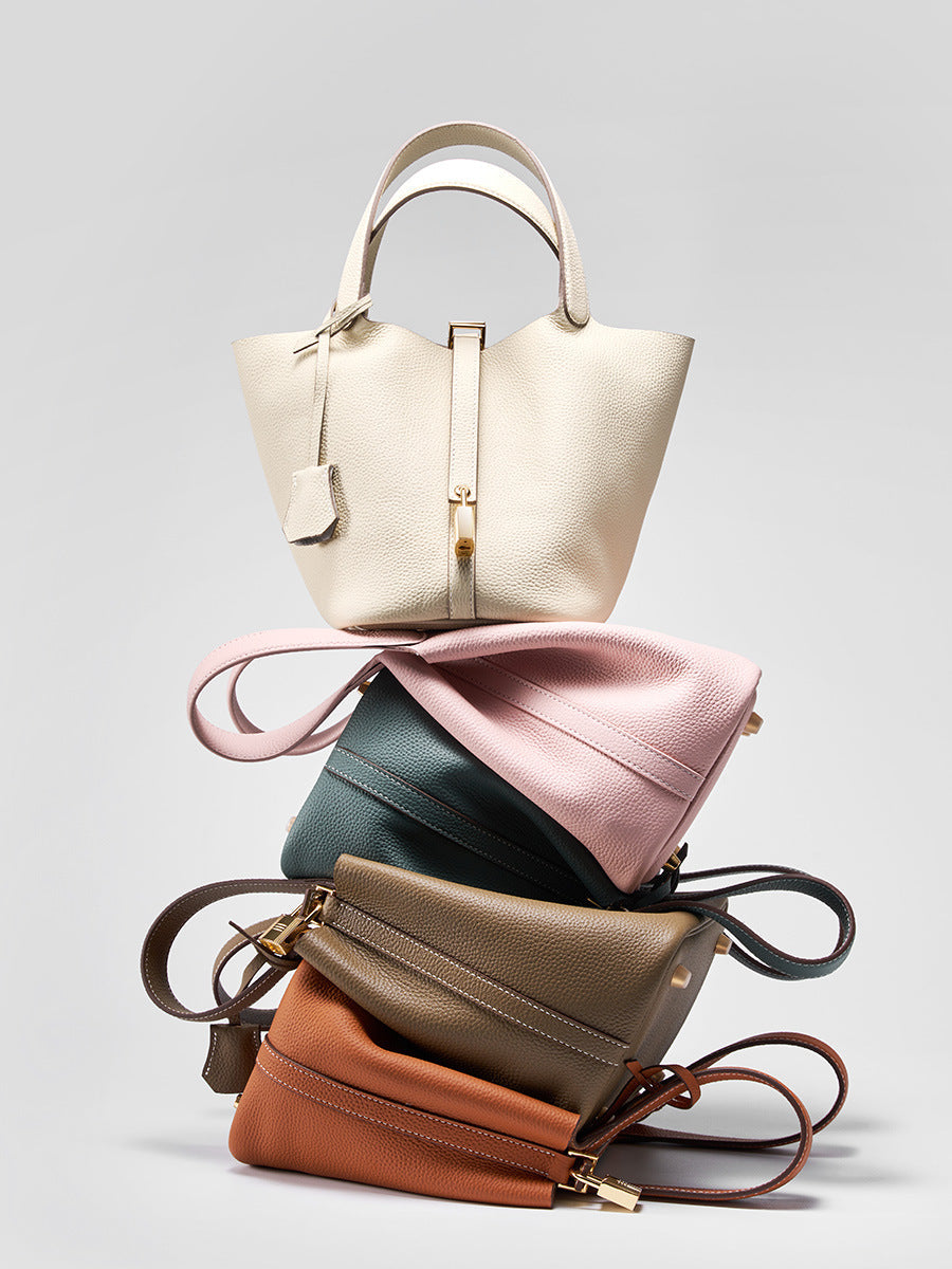 Valersia Picotin Genuine Leather Mini Bag | Luxury & Compact Design