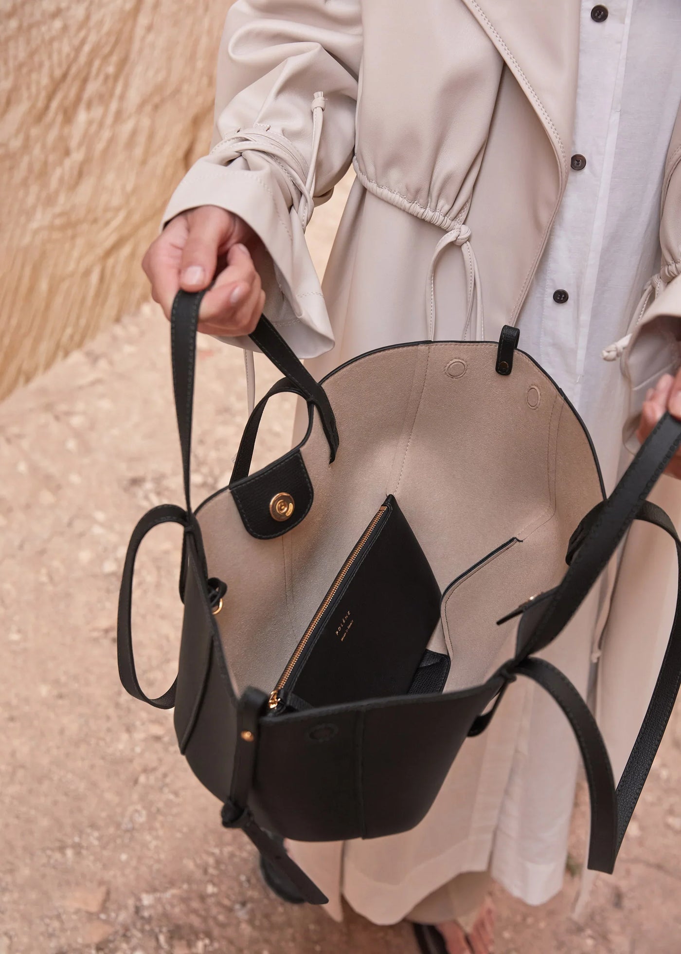 Valersia Poléne Cyme bag in genuine leather | Elegant design and spacious