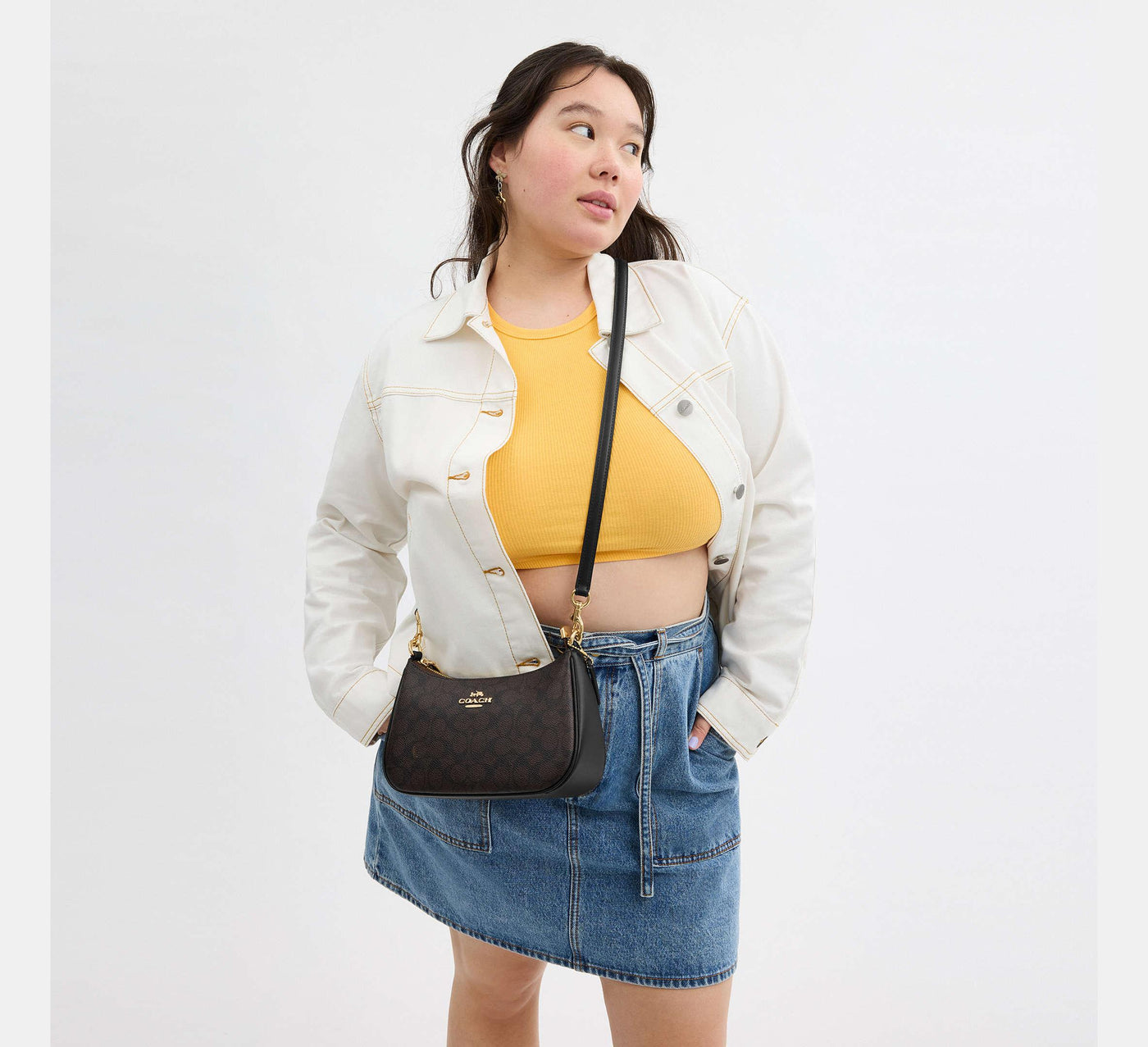 Valersia Coach Teri Genuine Leather Bag | Minimalist and Elegant Design