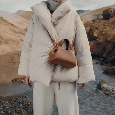 Valersia Poléne Numéro Mini Leather Bag | Elegant and Compact Design