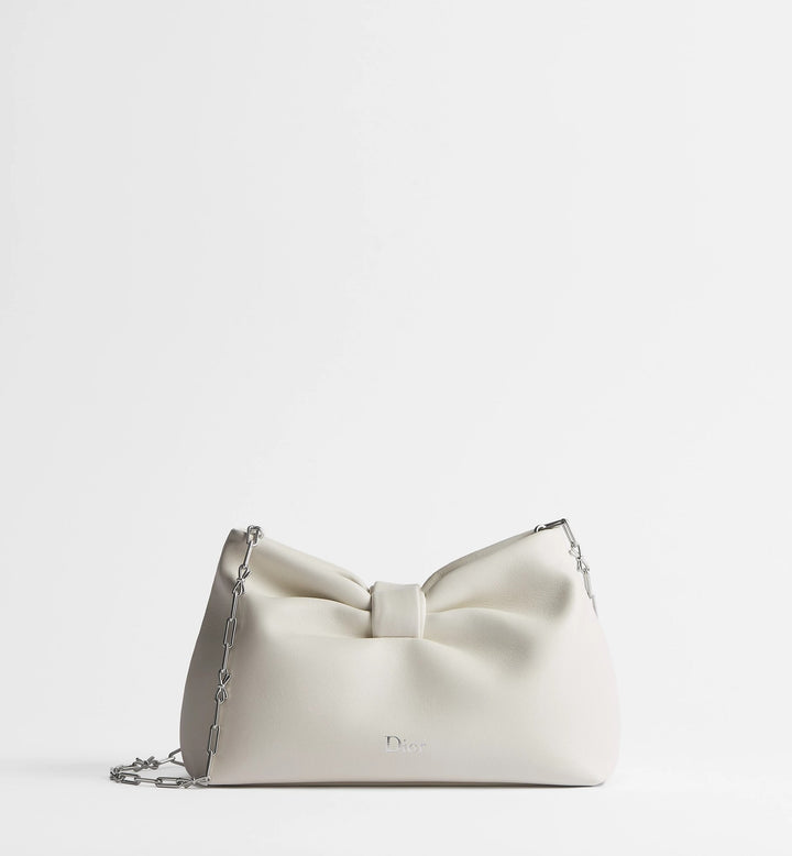 Valersia Dior Small Bow Bag – Elegant Soft Leather Shoulder Bag