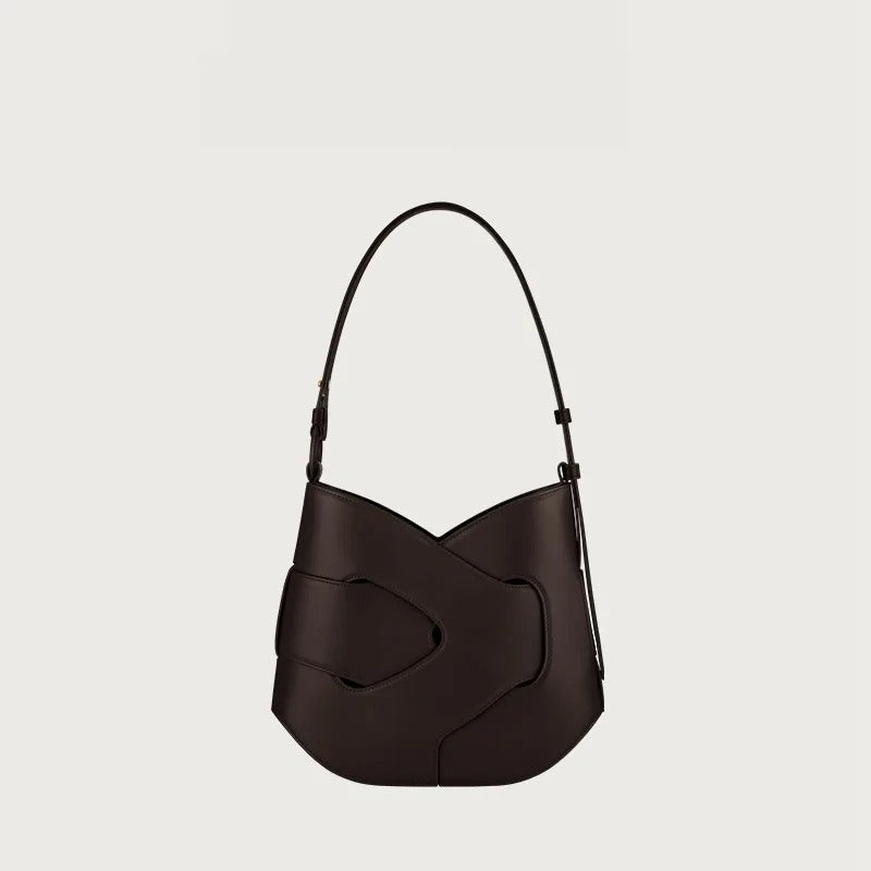 Valersia Polène Nodde Hobo Genuine Leather Bag | Elegant Design with Refined Details